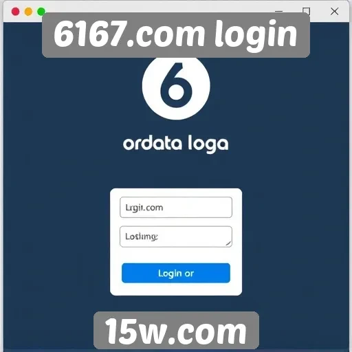 Guia de acesso ao site 6167.com login