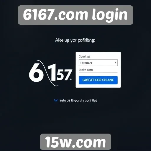 Instruções para acesso ao 6167.com login